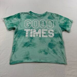 238. Modern‎ Lux Green Tie-Dye Short Sleeve Tee “Good Times” (M)